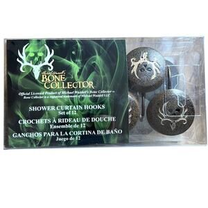 NWT Michael Waddell’s Bone Collector Shower Curtain Hooks - set of 12